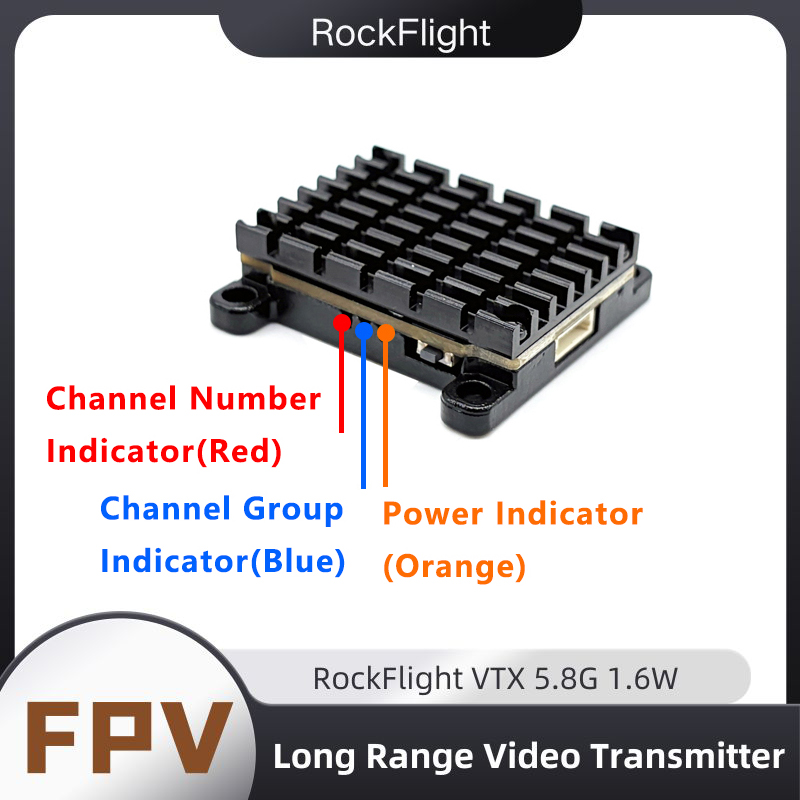 RockFlight TX663 VTX 5.8G 48CH - Fpv Drone Vtx ulasan dan harga