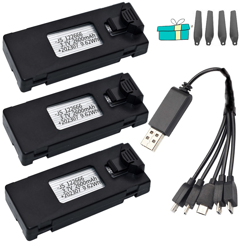 3.7V 2600Mah Drone Battery RC  - Eachine Drone E58 ulasan dan harga