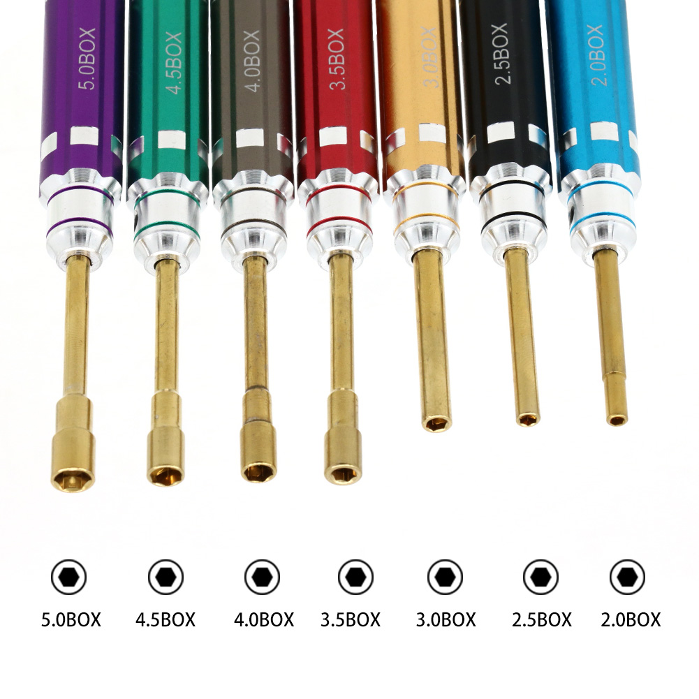 7PCS Short Handle RC Hex Screw - Fpv Drone Tool Kit ulasan dan harga
