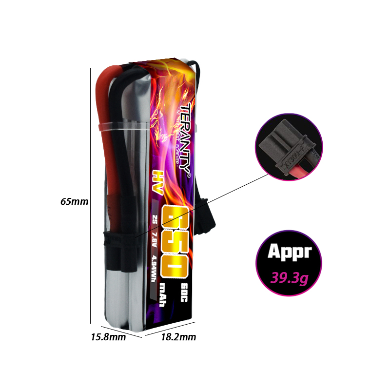 2/4/6/10PCS TERANTY 650mAh 2S  - Fpv Drone Kit ulasan dan harga
